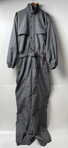 Premier デザント グレー　ジップ　つなぎ　スキーウェア　Oサイズ
