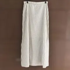 AURALEE オーラリー ストライプ ロングスカート
