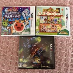 3DS ゲームソフト3本とamiiboカードセット
