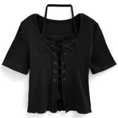 GRL レースアップレイヤード風トップス at2260