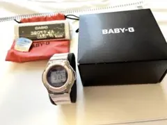 ま*ん様 BABY-G デジタル腕時計 ピンクベージュ 箱付き 美品 オークショ