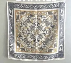 CHANEL スカーフ ノベルティ シャネル 総柄 ブランド 訳あり