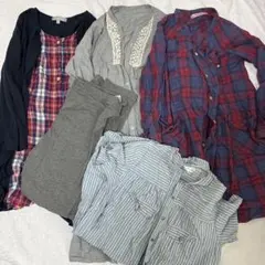 マタニティ　パジャマ　ワンピース3枚とズボン1つ