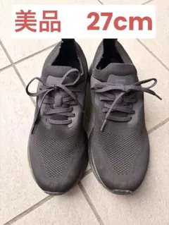 【軽量】hummel ヒュンメル REACH スニーカー ブラック 黒 メンズのサムネイル
