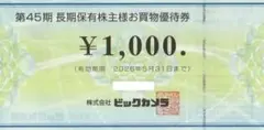 12000円分 ビックカメラ コジマ 優待券