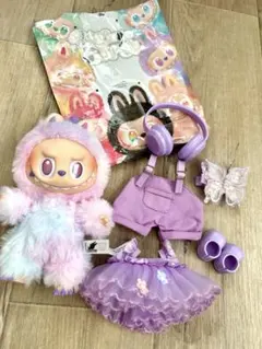 ラブブ本体＆お着替え らぶぶエナジーLUCK 6点セット ラブブお洋服 【美品】