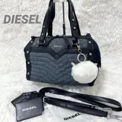 DIESEL ディーゼルフロッキープリント2wayトートバッグ ショルダー