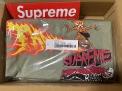Supreme x Thrasher Back Tail Tee ライトオリーブ