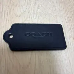 COACH 黒 レザー バッグ　チャーム