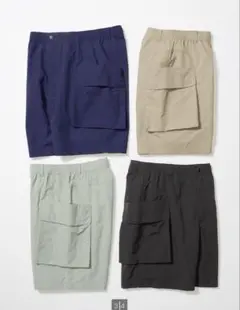 UNIQLO U パラシュートカーゴショーツ　4色セット　ブラック　ベージュ　S