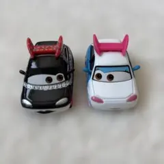 【希少】カーズ マテル ミニカー スキ＆チサキ 2台セット