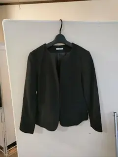 m*a様 GLACIER ブラック ノーカラージャケット M