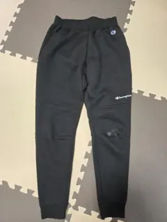 Champion ブラック ジョガーパンツ　パイル地