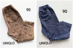 ユニクロ UNIQLO レギンス 90cm 2枚セット