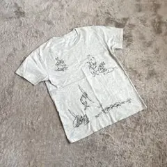【graniph】Tシャツ/S/半袖/うさぎ/トップス/動物/グレー/レディース