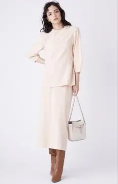 Mila Owen ウエストシェイプブラウスステッチスカートSET