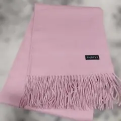 INDIVI ウールカシミヤ マフラー ピンク