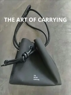 The art of carrying ジアートオブキャリング 巾着Bag　黒のサムネイル