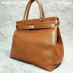 【さっちゃん様専用】イタリア製　ビンテージ　ハンドバッグ　本革