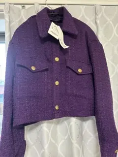 【新品未使用】ZARA ツイード　ジャケット　s
