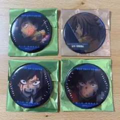 鬼滅の刃　無限城編　冨岡義勇　ものがたる眼差し　背中　缶バッジ　4点