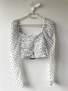 H&M    ドットシアートップス