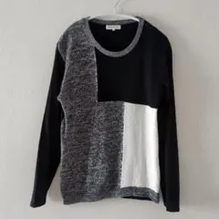 THE ＳHOP TK パッチワークデザイン長袖カットソー