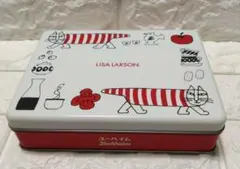 リサラーソン　お菓子缶（缶のみ）＋おまけ(⁎˃ᴗ˂⁎)