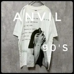 ✴️【90s】anvil ヴィンテージ Tシャツ バータグ Golife Ｍ