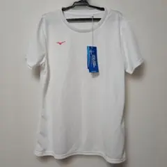 【新品 】MIZUNO 半袖Tシャツ ホワイト×ピンク 32MA139001 Lのサムネイル