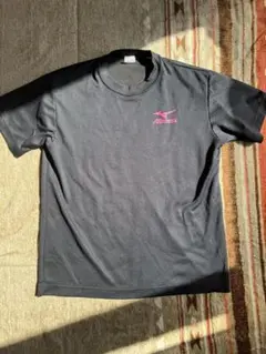 Mizuno メッシュ Tシャツ M 黒 ピンクスポーツ