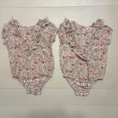 ペアマノン　ロンパース2枚セット　サイズ80 双子のサムネイル