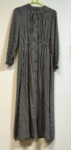 【美品】グローバルワーク　ギンガムチェック シャツワンピース　Mサイズ