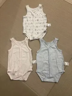 ベビー肌着 ロンパース3枚セット 70