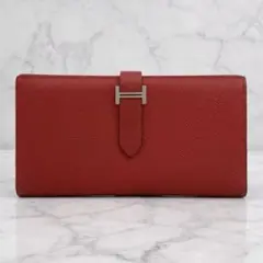 エルメス ベアンスフレ ヴォーエプソン 二つ折り 長財布 B002