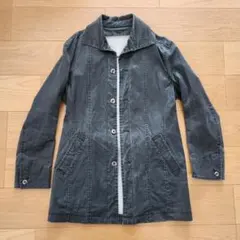 a.v.v HOMME ステンカラーコート ウエストベルト付き ラメ入り
