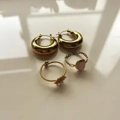 ピアス リング セット ステンレス