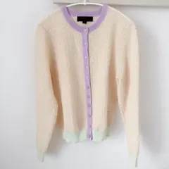 ZARA カーディガン カラーブロック ニットジャケット M