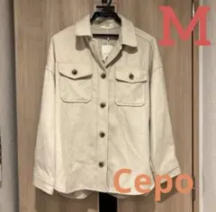 【新品未使用】Cepo クリーム シャツジャケット M