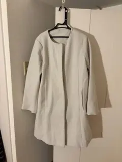 ライトグレー ロングコート Lサイズ