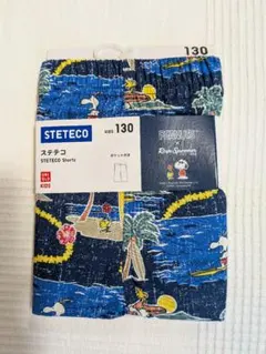 新品未使用 UNIQLO ステテコ キッズ 130 スヌーピー ハーフパンツ