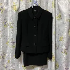 ❤️パウエル　ブラックフォーマルスーツ　3点セット　上品　日本製　9号　美品❤️