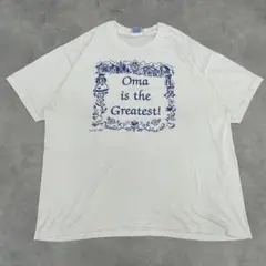 ゆ541 90s USA製 Hanes ヘインズ メッセージTシャツ XL 古着