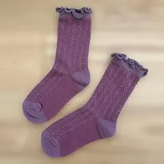 【未使用新品】15cm-20cm フリル付き キッズ靴下