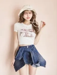 Darich レディフォトコンパクトTシャツ ホワイトのサムネイル