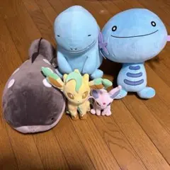 【紙タグ付きあり】ポケモンぬいぐるみ 5体セット（ドオー・ヌオー・リーフィア等）