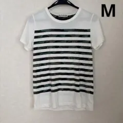 ビームスハート　半袖Tシャツ　ボーダー　迷彩柄　　　Mサイズのサムネイル