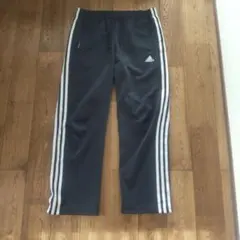 【CLIMLITE】adidas3本ライン ジョガー トラックパンツLネイビー