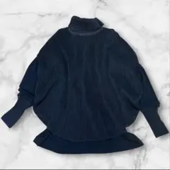 SPECCHIO スペッチオ　3WAY ツイントップス　シャトルプリーツ　黒　L