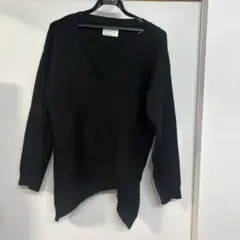 antiqua pattern torso 黒 ニットセーター